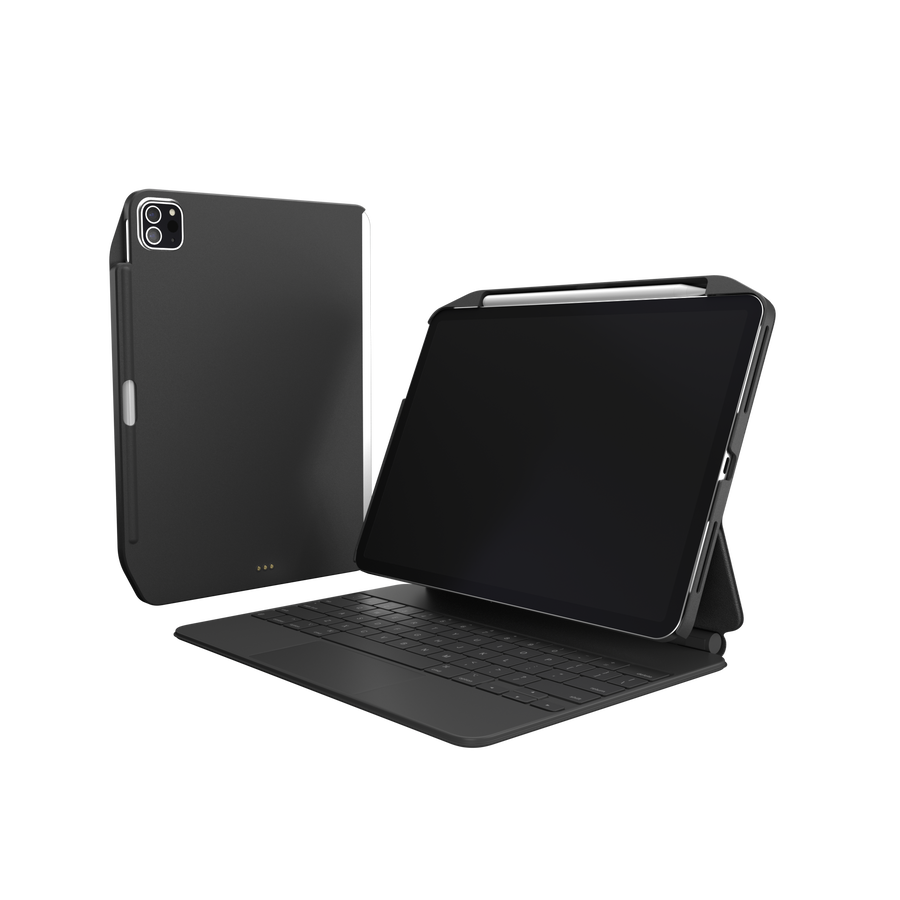doqo 4 巧控磁吸式 iPad Pro 12.9 吋 (第 3 代，2018) 鍵盤保護殼 - 繁體, 白